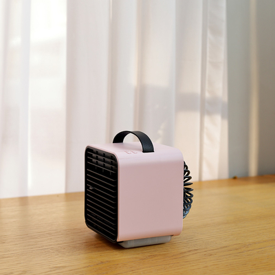 صفحه اصلی تهویه مطبوع پایه 3 ساعته 2000mah باتری LED فن رومیزی قابل شارژ