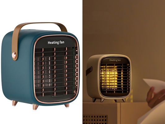 بخاری برقی فن دار سیلیکونی FCC 900W Fast Heating Ptc سرامیک فضای قابل حمل