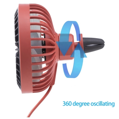 فن خنک کننده هوای 4 اینچی 4 پره DC دارای 3 سرعته فن ماشین گیره قابل چرخش خودرو