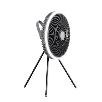 کیفیت  ABS Floor Standing Fans Three Tripod 1000mah Rechargeable Electric Fan With Light کارخانه