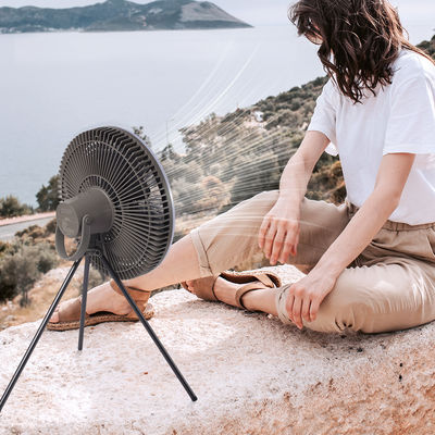 فن رومیزی شارژی باتری 10000 میلی آمپر ساعتی پنکه چراغ چادری LED 12 اینچی