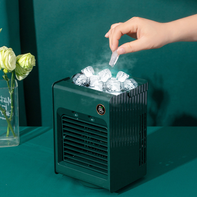 صفحه نمایش LCD Usb Mini Cooler Fan 4000mAh DC5V کولر گازی کوچک Usb LED