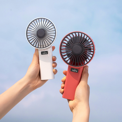 نمایشگر دیجیتالی LED قابل حمل پنکه مینی یو اس بی دستی 4000 میلی آمپری