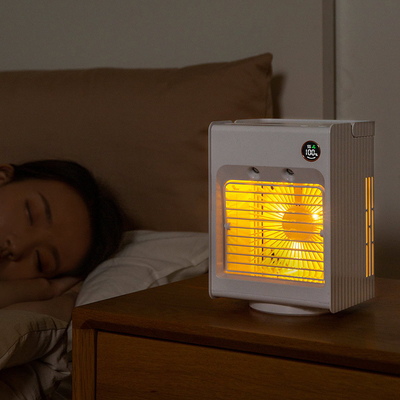صفحه نمایش LCD Usb Mini Cooler Fan 4000mAh DC5V کولر گازی کوچک Usb LED