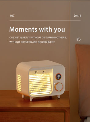 کولر فن بی سیم USB مینی قابل حمل با چراغ شب LED و اسپری مه