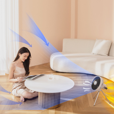 فن رومیزی شارژی فن رومیزی کنترلی 7 پره ای LED در فضای باز فن USB