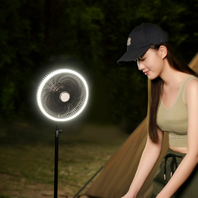 فن سقفی شارژی سه پایه ایستاده چادر LED 10000 میلی آمپر ساعت فن رومیزی بی سیم