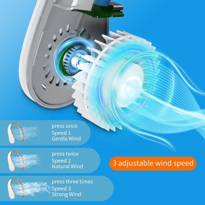 گردنبند USB Fan قابل حمل بدون برگ هوا پنکه جیبی قابل شارژ اسپرت کوچک