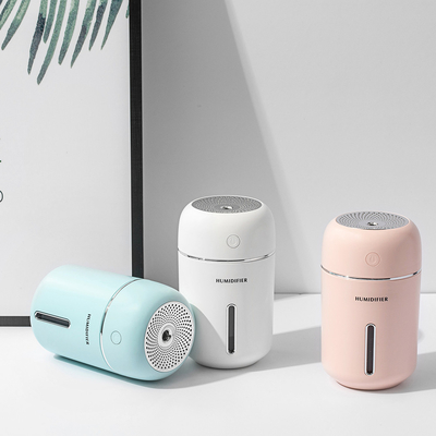 دستگاه پخش کننده عطر اولتراسونیک خانگی USB، رطوبت ساز هوای سفید قابل حمل LED Light