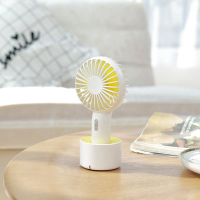 فن دستی قابل شارژ با پایه ایستاده، باتری 2000 میلی آمپر، چرخش خودکار و عملکرد Aroma