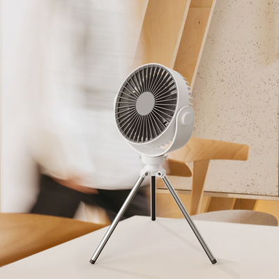 فن چرخشی سه پایه قابل حمل کوچک با LED