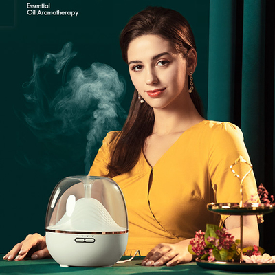 پخش کننده روغن آروما کنترل از راه دور سفید 600 میلی لیتری اتاق بی صدا دو حالت مه